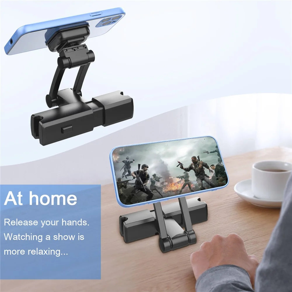 XWJ-148E Universal Car Headrest Phone Holder Vehicle Back Seat Magnetic Adsorption Phone Bracket - 7
