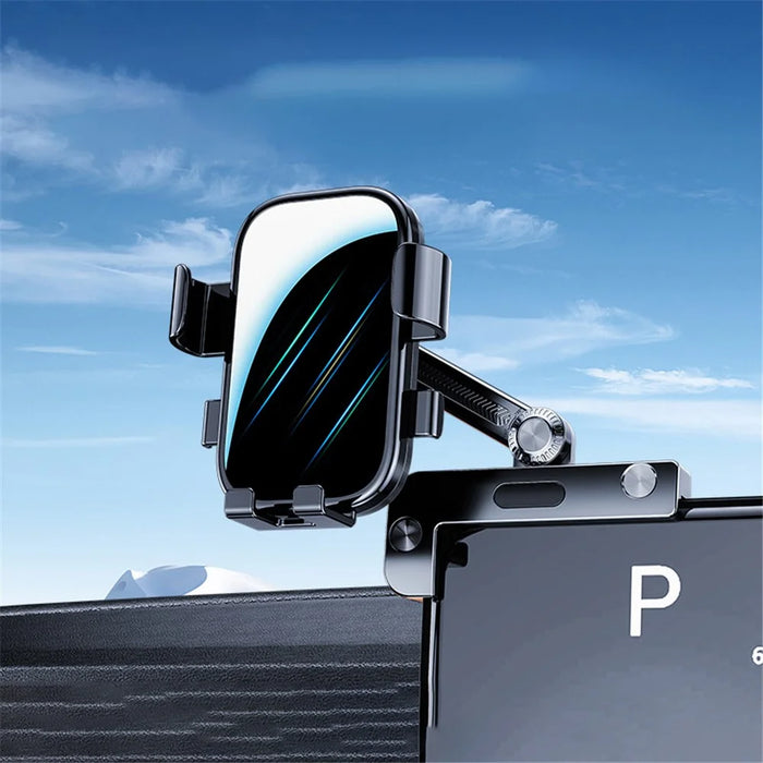 For Tesla Model 3 / Model Y Car Screen Phone Holder Mirror Surface Self-Locking Cellphone Bracket - 3