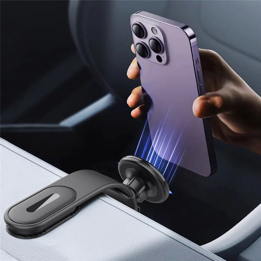 XWJ-151H 360 Degree Rotatable Aluminum Alloy Car Magnetic Phone Holder Bracket with Free Bending Arm - 6