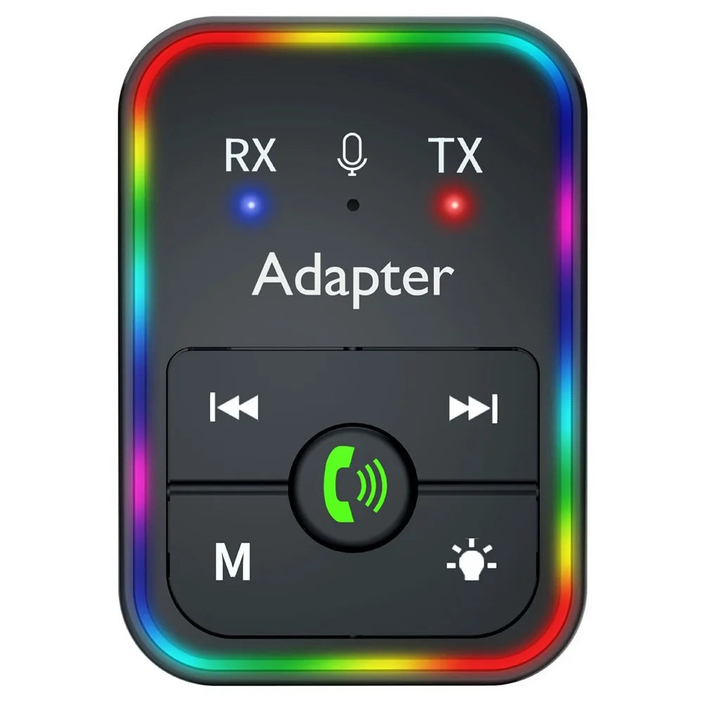 Q9 2-in-1 Bluetooth-compatible 5.3 Wireless Transmitter / Receiver MP3 Player Adapter Support TF Card Playback - 2