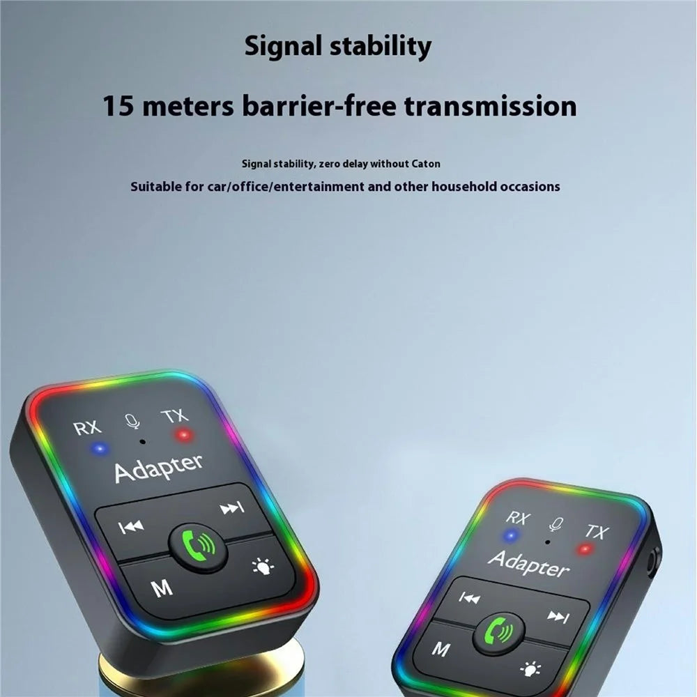 Q9 2-in-1 Bluetooth-compatible 5.3 Wireless Transmitter / Receiver MP3 Player Adapter Support TF Card Playback - 6
