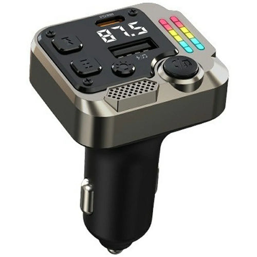 C68 Bluetooth-compatible FM Transmitter Car Adapter PD 30W Dual Port Car Charger Music Player Hands-Free Call - 1