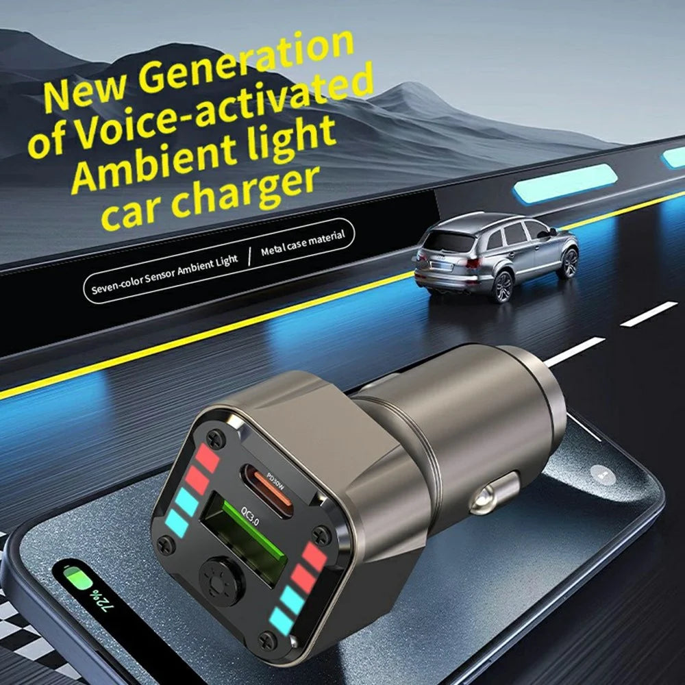 K24 Car Charger PD 30W QC 3.0 Super Charger Dual Ports Car Charging Adapter for iPhone  /  Samsung  /  Huawei - 3