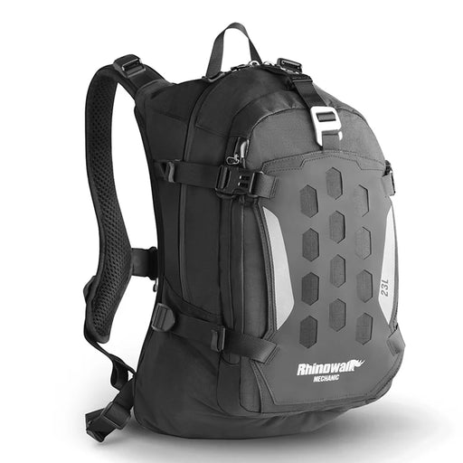 RHINOWALK Mechanic MJX2005 23L Motorcycle Backpack Helmet Mount Molle Shoulder Bag, 30x20x45cm - 1