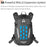RHINOWALK Mechanic MJX2005 23L Motorcycle Backpack Helmet Mount Molle Shoulder Bag, 30x20x45cm - 3