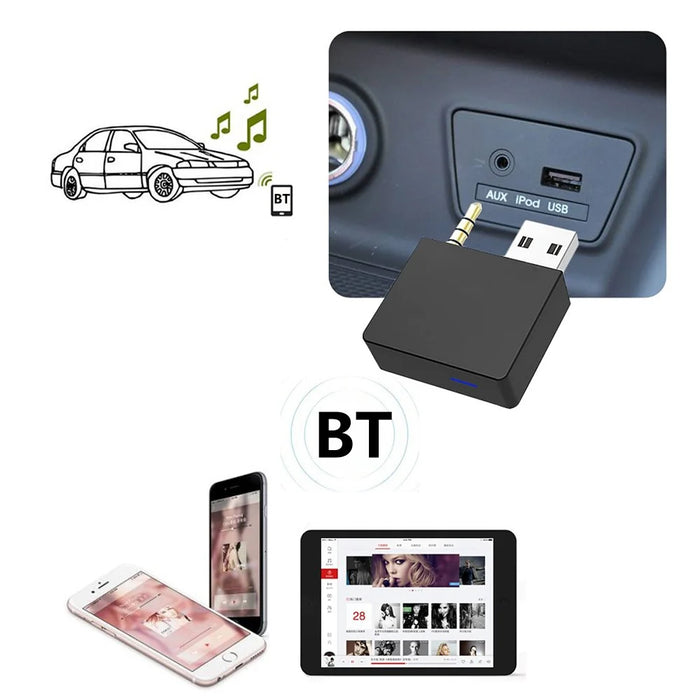 CHELINK For Hyundai / Kia Wireless Music Bluetooth-compatible Receiver Car Stereo 3.5mm Aux USB Adapter - 2