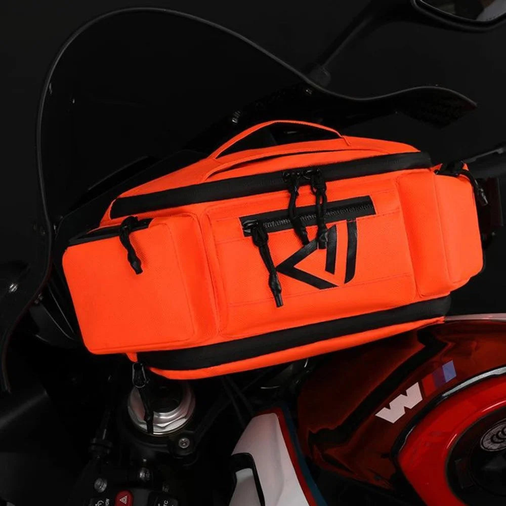 WEPOWER 7701 Casual Cycling Chest Bag Waist Pack Anti-Splash Nylon Crossbody Bag - Orange - 3