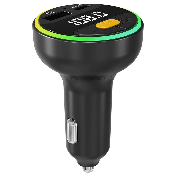 C9 Multifunctional Bluetooth-compatible Car MP3 Player USB Type-C Charger Digital Display FM Transmitter - 2