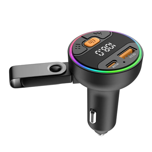 C9S Multifunctional Bluetooth-compatible Car MP3 Player QC3.0 PD 30W Charger FM Transmitter - 1