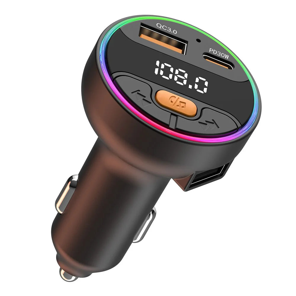 C9S Multifunctional Bluetooth-compatible Car MP3 Player QC3.0 PD 30W Charger FM Transmitter - 3