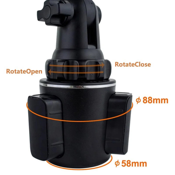 2 In 1 360 Degree Rotating Car Cup Holder Mount Phone Bracket Tablet Stand - 4