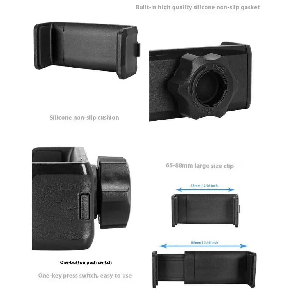 Car Phone Holder 360 Degree Rotating Adhesive Dashboard Mount Cellphone Stand - 7