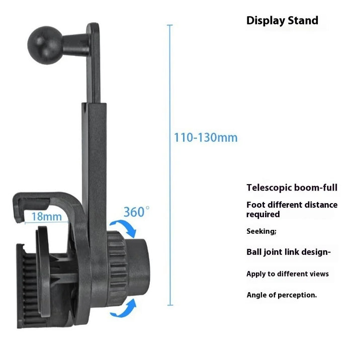 Clip On Universal Car Computer Monitor Mount 360 Degree Rotation Phone Holder Stand - 7