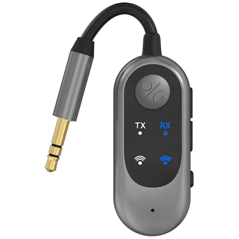 W10 2 in 1 Car Bluetooth-compatible 5.3 Receiver Transmitter Car Stereo Wireless Connection Audio Adapter - 1