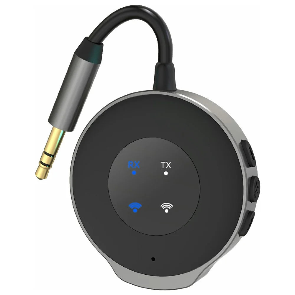 W11 2-in-1 Car Bluetooth-compatible 5.3 Transmitter Receiver Wireless Music Streaming Audio Adapter - 1