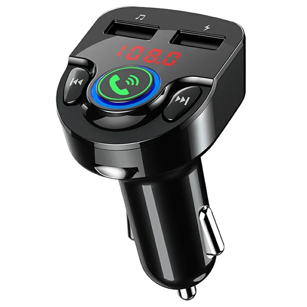 G32 Car Charger Voltage Detection FM Transmitter Bluetooth-Compatible MP3 Player with Voice Navigation - 1