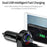 G32 Car Charger Voltage Detection FM Transmitter Bluetooth-Compatible MP3 Player with Voice Navigation - 6