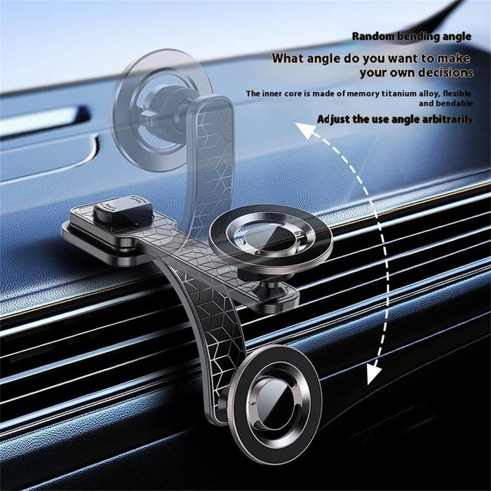 CH20 Magnetic Car Dashboard Phone Holder with 360 Degree Rotatable Base Flexible Bending Arm Cellphone Bracket - 4
