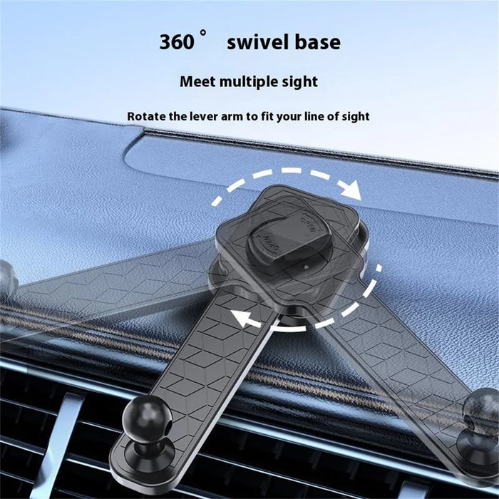CH20 Magnetic Car Dashboard Phone Holder with 360 Degree Rotatable Base Flexible Bending Arm Cellphone Bracket - 5