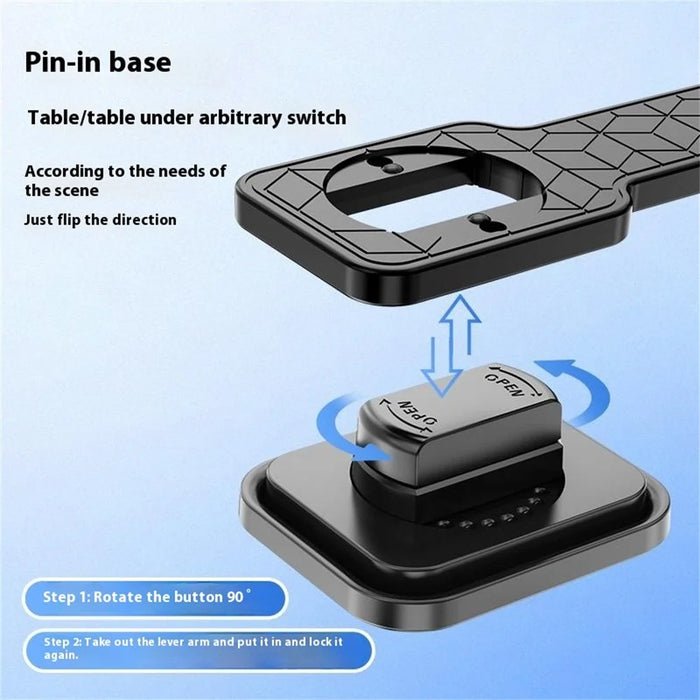 CH20 Magnetic Car Dashboard Phone Holder with 360 Degree Rotatable Base Flexible Bending Arm Cellphone Bracket - 6