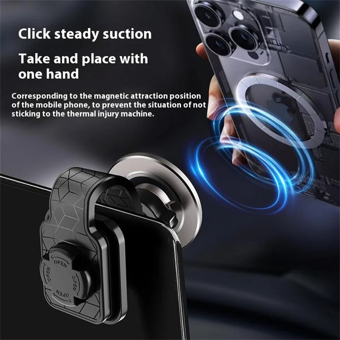 CH20 Magnetic Car Dashboard Phone Holder with 360 Degree Rotatable Base Flexible Bending Arm Cellphone Bracket - 7