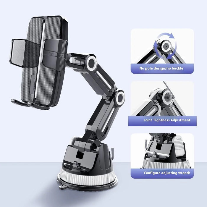X251 Car Suction Cup Mount Phone Holder Adjustable Cellphone Bracket for Dashboard / Windshield - 2