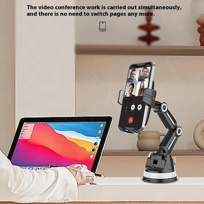 X251 Car Suction Cup Mount Phone Holder Adjustable Cellphone Bracket for Dashboard / Windshield - 3