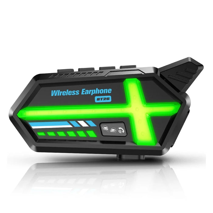 BT26 500m Intercom Motorcycle Helmet Bluetooth-Compatible Headset Waterproof Noise Cancelling Earphone - 1