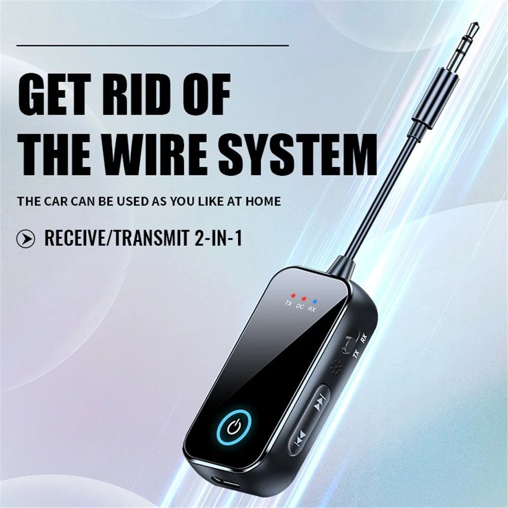 T80 Wireless Audio Transmitter Bluetooth-Compatible 5.4 Receiver / Transmitter 2-in-1 Adapter for Car AUX / TV / Speakers - 3