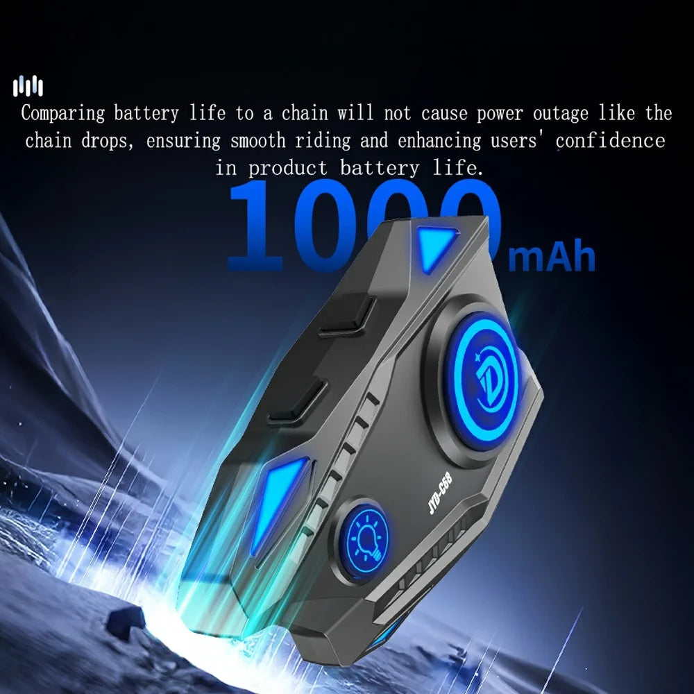 C68 Helmet Headset Motorcycle Riders Hands-Free Communication Bluetooth-Compatible Music Headphone - 3