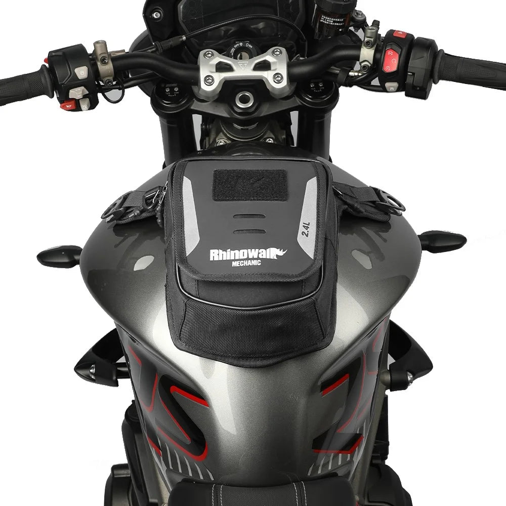 RHINOWALK MJX2008BK 2.4L Motorcycle Magnetic Tank Bag Multifunction Leg Bag Crossbody Waist Pack - 6