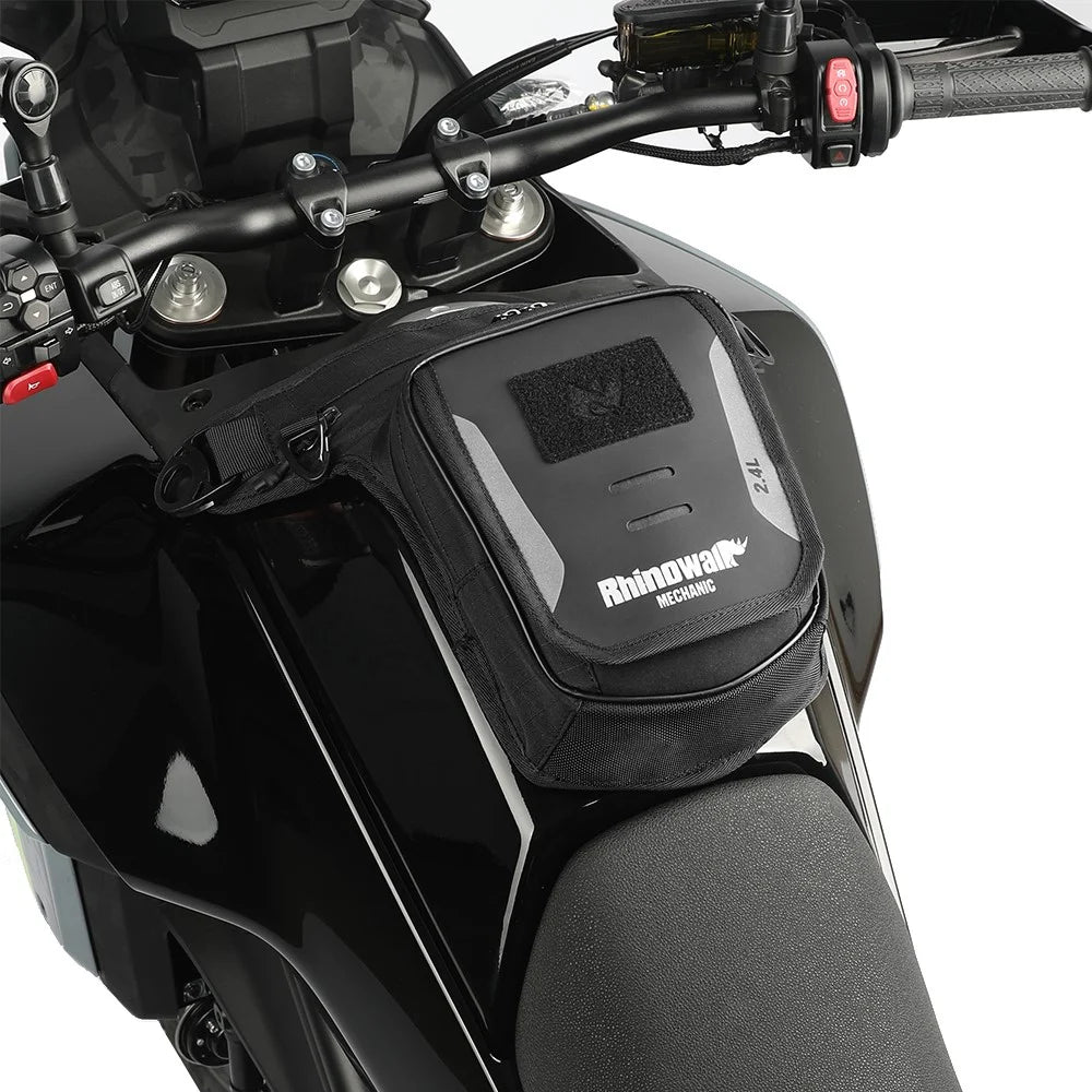 RHINOWALK MJX2008BK 2.4L Motorcycle Magnetic Tank Bag Multifunction Leg Bag Crossbody Waist Pack - 7