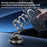 D1X 360° Foldable Vacuum Magnetic Car Phone Mount Hands-Free Suction Cup Phone Holder - Black - 7