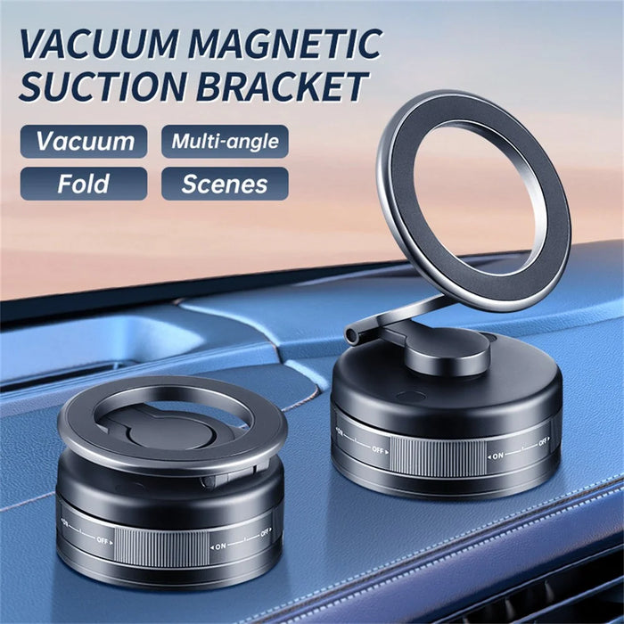 S11 Dashboard Magnetic Car Phone Holder 360° Rotation Foldable Alloy Mobile Phone Mount - 7