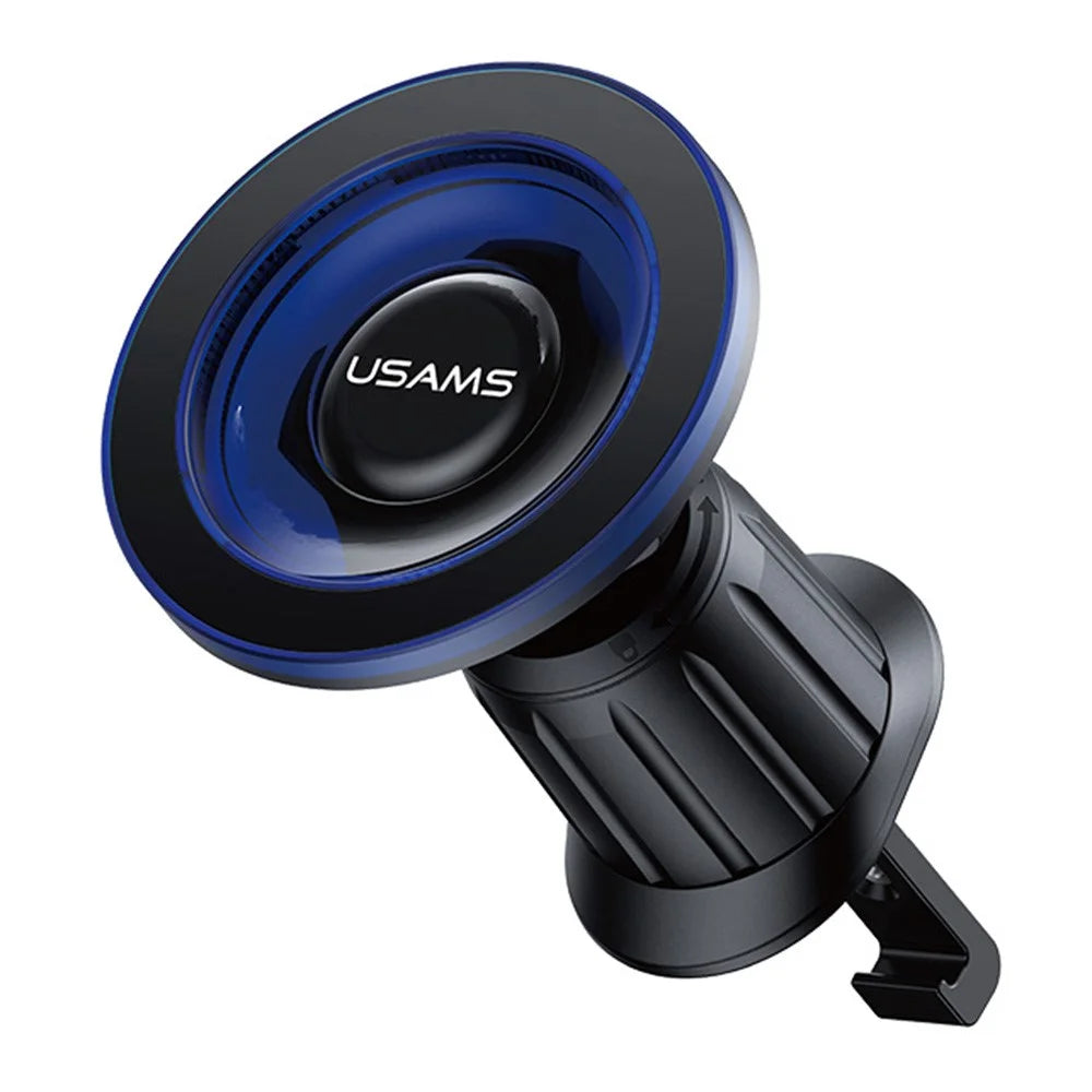 USAMS ZJ081 Magnetic Car Phone Mount Holder 360-degree Rotation Strong Magnet Stand - Blue - 1