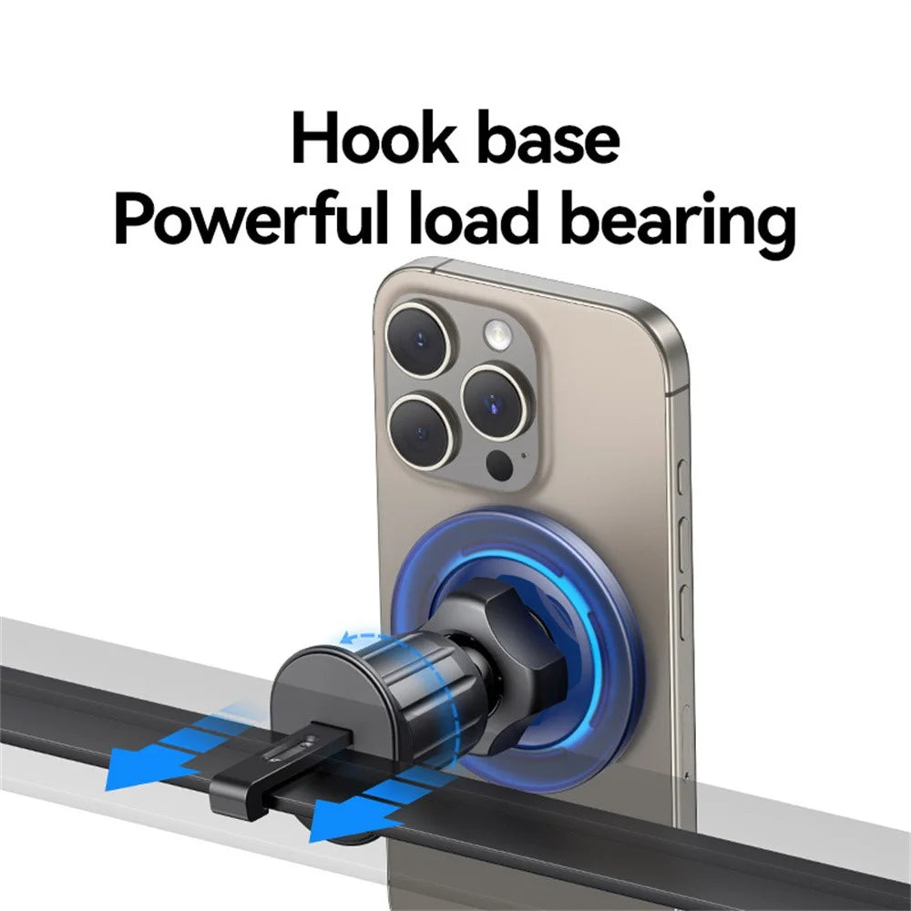 USAMS ZJ081 Magnetic Car Phone Mount Holder 360-degree Rotation Strong Magnet Stand - Blue - 5