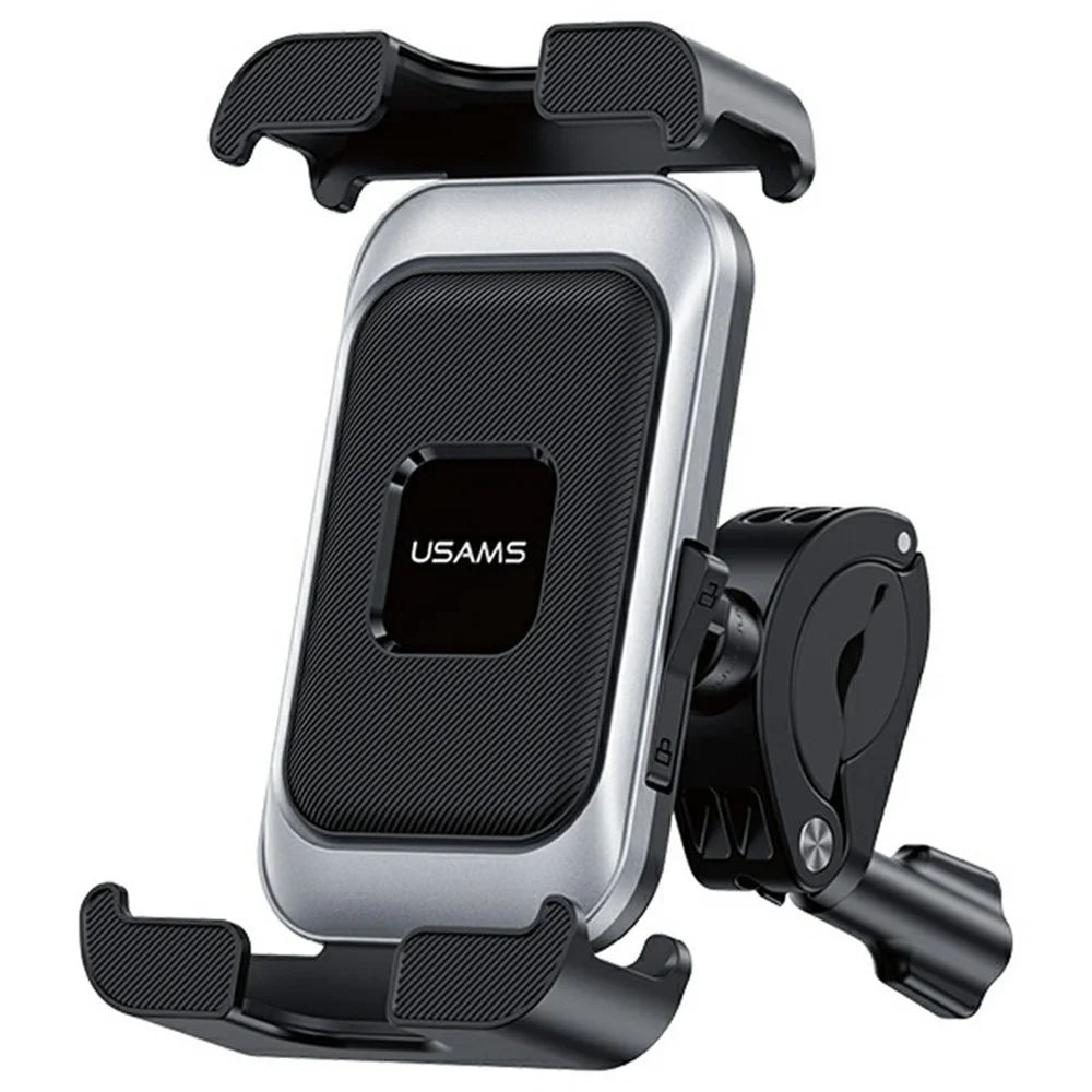 USAMS ZJ082 Bike Motorcycle Universal Phone Mount Holder Handlebar Rearview Mirror Bracket - 1