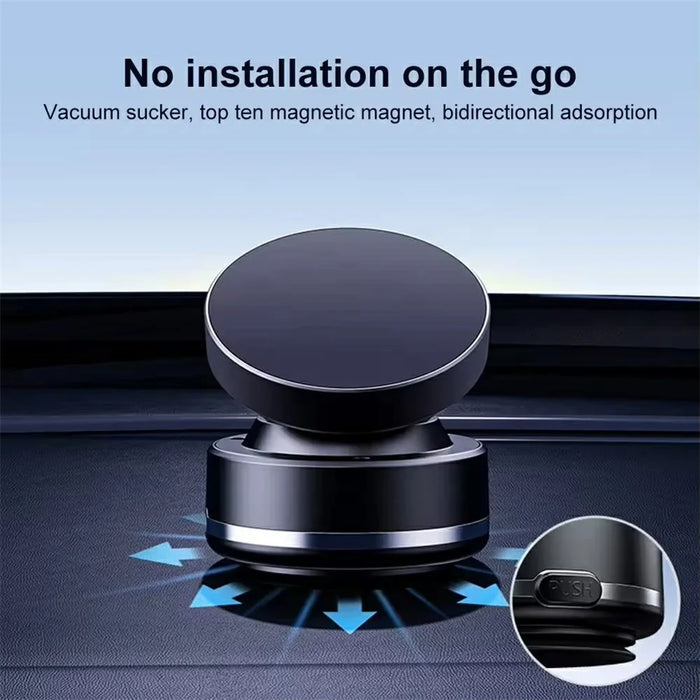 X95 Magnetic Vacuum Suction Cup Phone Mount Car Dashboard Windshield Navigation Bracket - 3