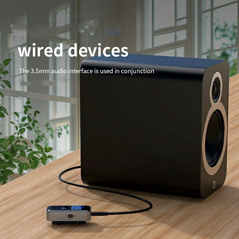 M20 Wireless AUX Receiver Transmitter Lavalier Clip Bluetooth-compatible 5.4 Adapter for Car Home Audio - 4