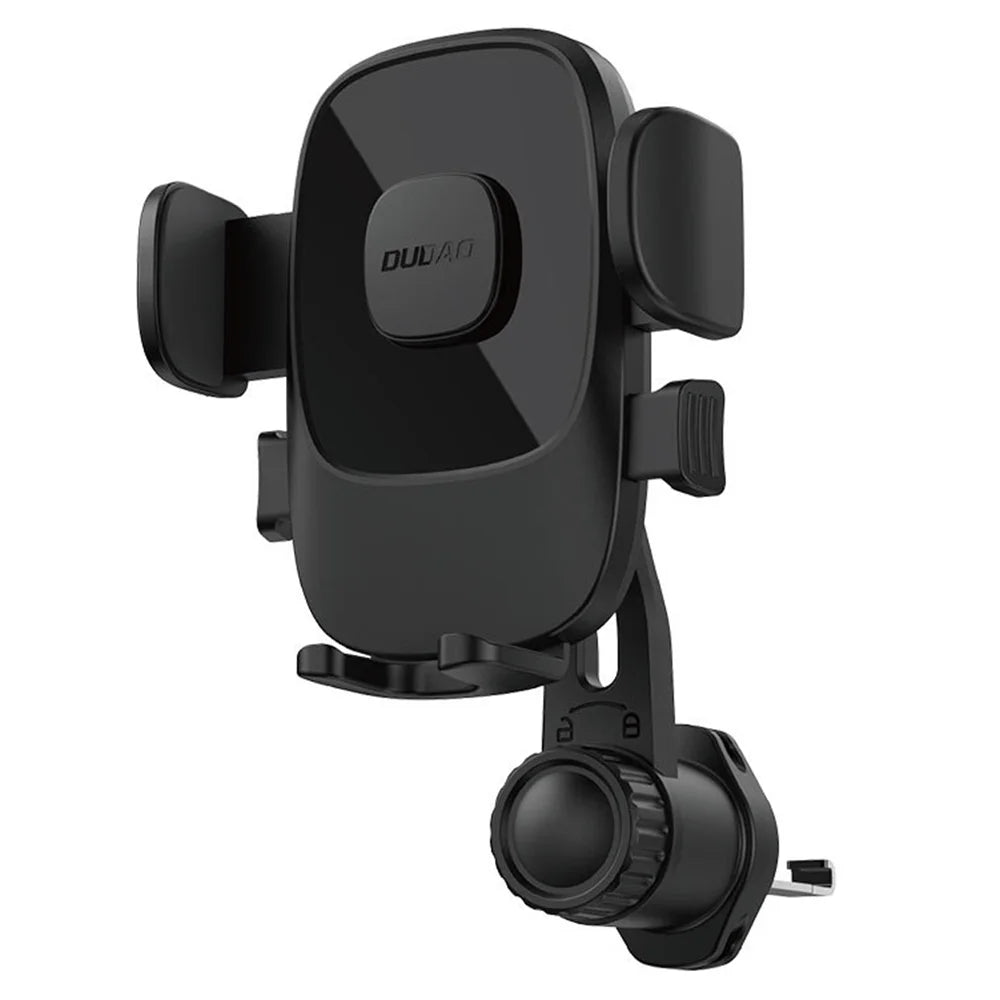 DUDAO F2N Car Air Vent Phone Holder Adjustable Clip Mount Universal Compatibility 4-7 Inch Smartphone - Black Extended Version - 1