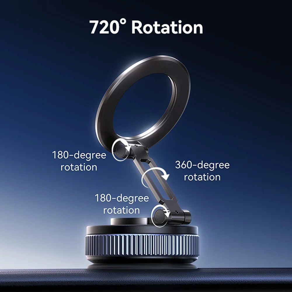 USAMS ZJ084 Vacuum Suction Cup Magnetic Phone Mount Holder 720-Degree Rotation - 5