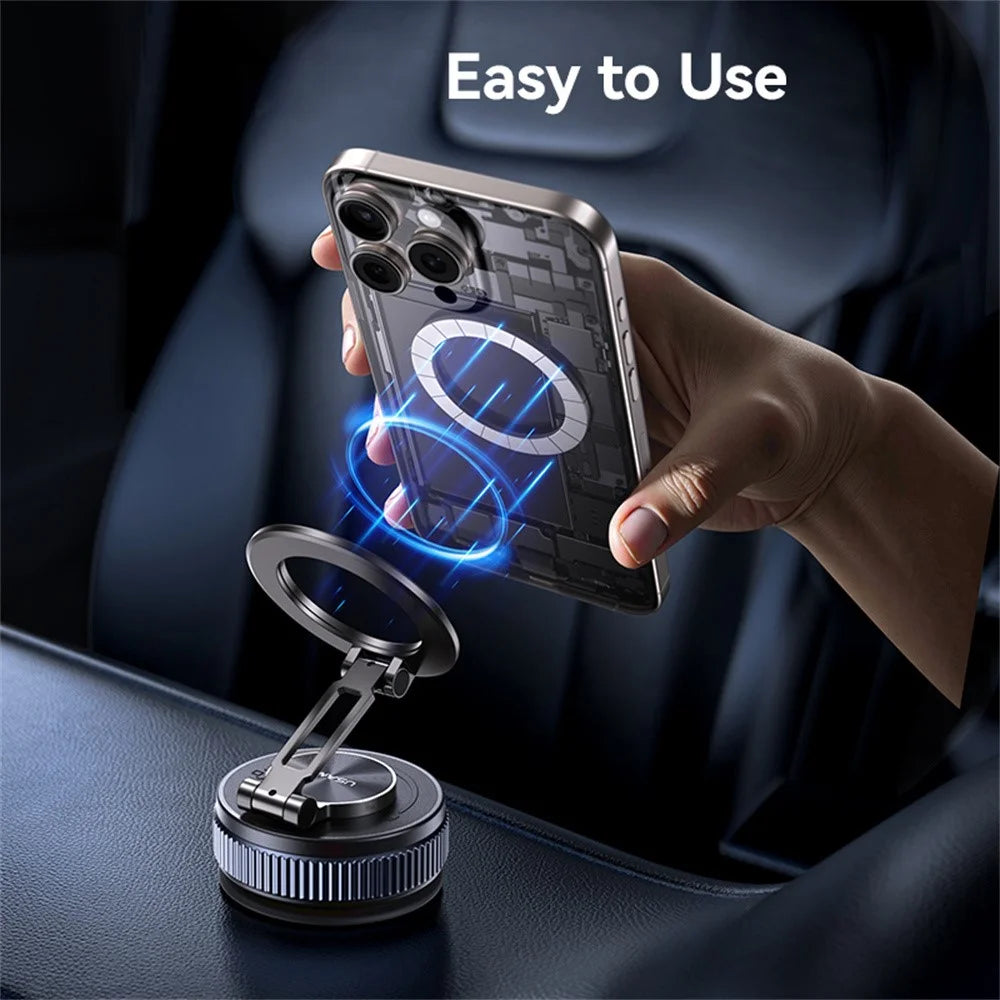 USAMS ZJ084 Vacuum Suction Cup Magnetic Phone Mount Holder 720-Degree Rotation - 7