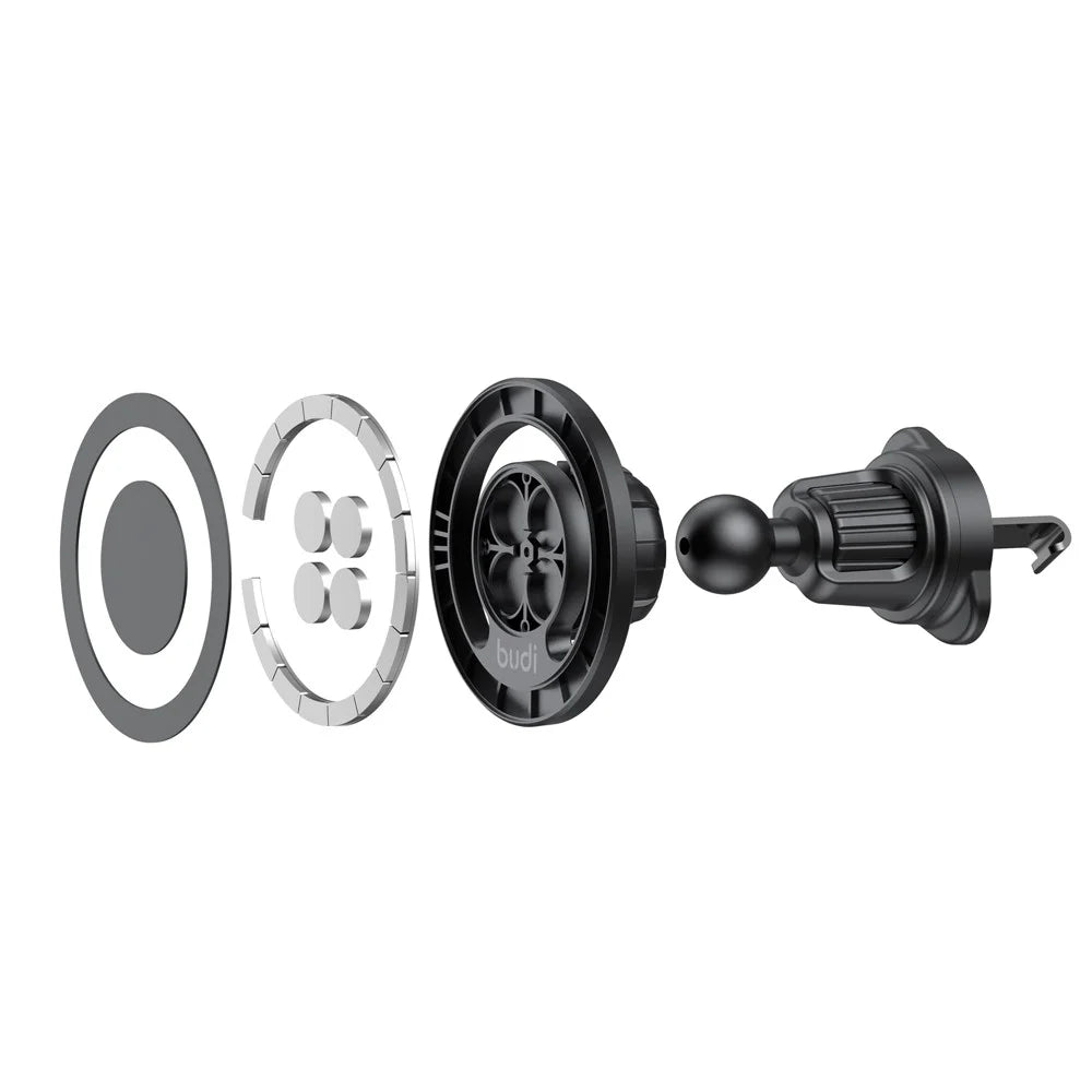 BUDI CM588B Car Air Vent Magnetic Phone Mount 360 Degree Rotation Cellphone Bracket - 5