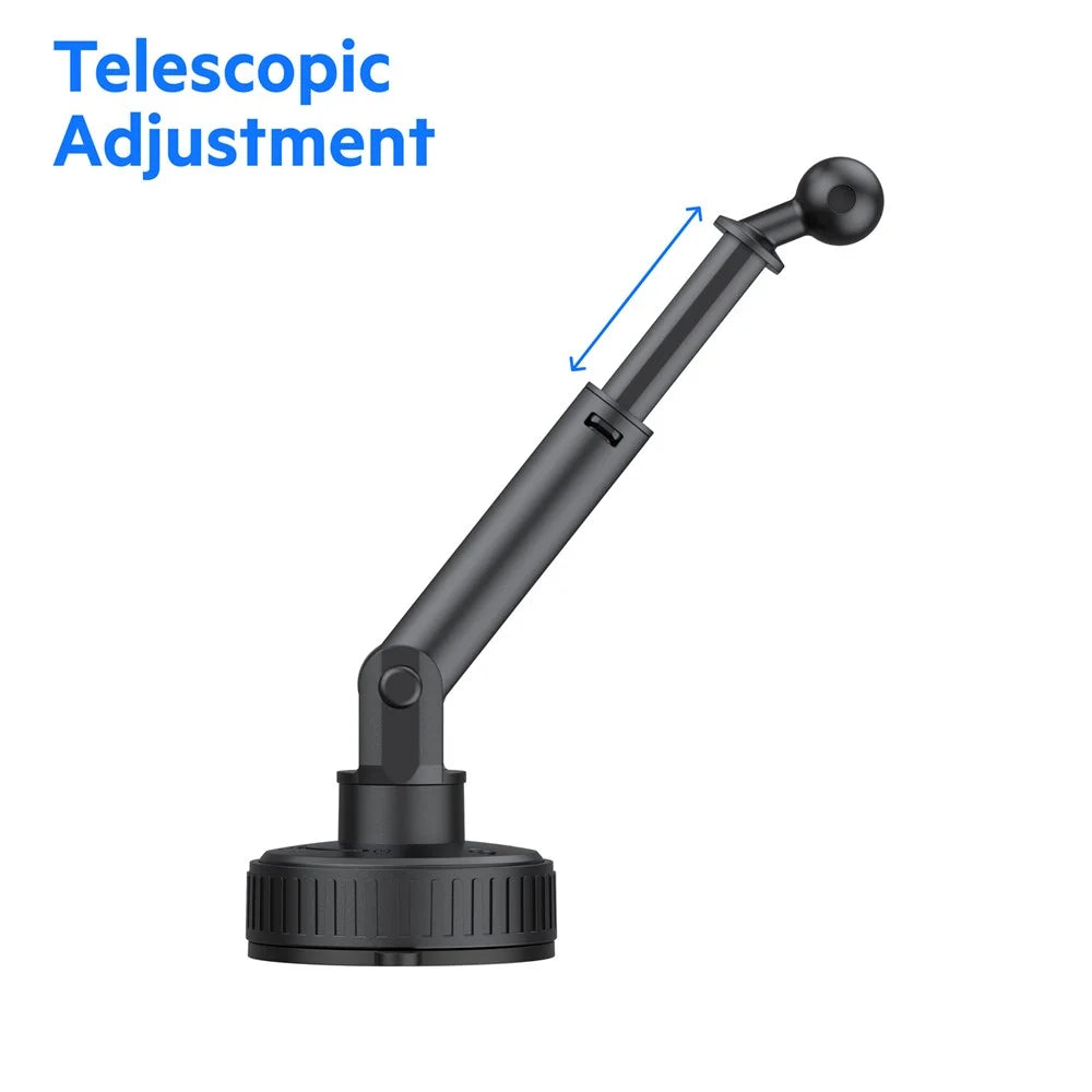 BUDI CM591B Adjustable Magnetic Phone Mount for Car 360 Degree Rotation Suction Cup Base Cellphone Holder - 6