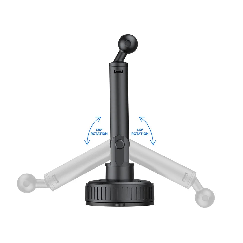 BUDI CM591B Adjustable Magnetic Phone Mount for Car 360 Degree Rotation Suction Cup Base Cellphone Holder - 7