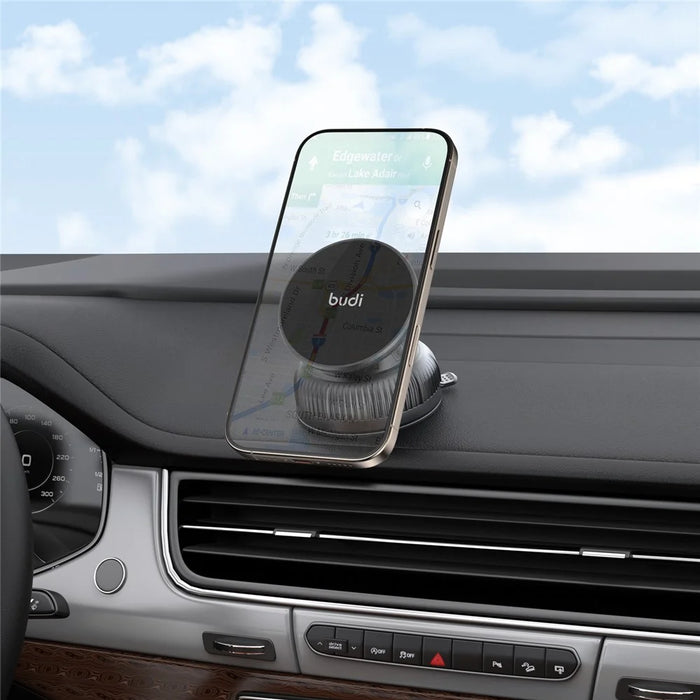 BUDI CM593B Magnetic Car Mount Phone Holder Suction Base 360 Degree Rotation Bracket - 3
