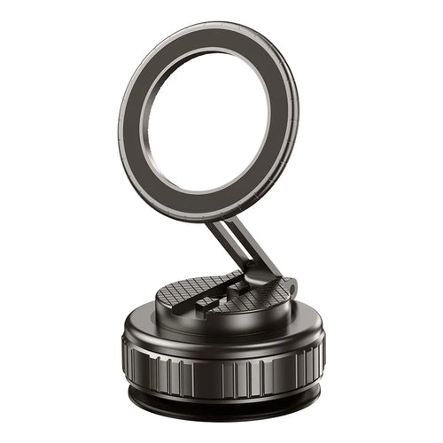 SSX Magnetic Phone Holder 360° Rotating Suction Cup Car Dashboard Adjustable Phone Mount Sand - Black - 1