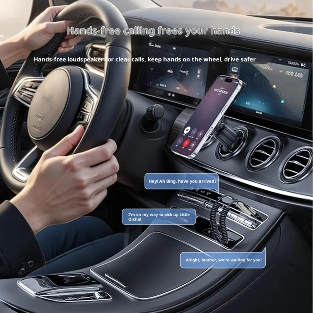YESIDO YAU82 3.5mm AUX Car Bluetooth-Compatiable Audio Player CD-Quality Sound - Black - 7