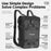 WEST BIKING 30L Large Capacity Motorcycle Side Bag Full Open Riding Bag Anti-Slip Mesh Pocket for Motorbike Travel - 5