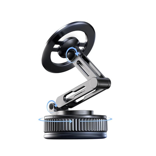 USAMS ZJ087 3-Axis Foldable Cellphone Bracket Vacuum Suction Mount Car Magnetic Phone Holder - 2
